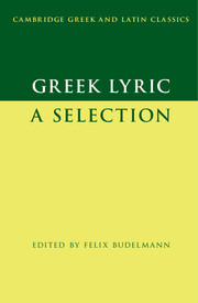 Greek Lyric: A Selection