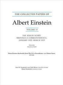 The Collected Papers of Albert Einstein, Volume 13: The Berlin Years: Writings & Correspondence, January 1922 - March 1923 (English Translation Supplement)