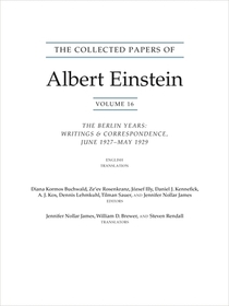 The Collected Papers of Albert Einstein, Volume 16 (Translation Supplement): The Berlin Years / Writings & Correspondence / June 1927–May 1929