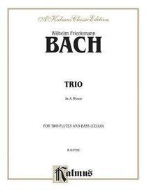 Trio in a Minor: For Two Flutes and Bass (Cello)