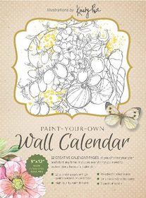 Paint-Your-Own Wall Calendar: Illustrations by Kristy Rice
