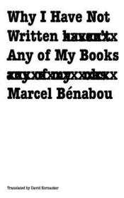 Why I Have not Written Any of My Books