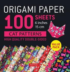Origami Paper 100 Sheets Cat Patterns 6 (15 CM): Tuttle Origami Paper: Double-Sided Origami Sheets Printed with 12 Different Patterns: Instructions fo