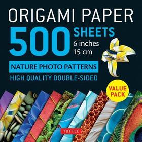 Origami Paper 500 Sheets Nature Photo Patterns 6 (15 CM): Tuttle Origami Paper: Double-Sided Origami Sheets Printed with 12 Different Designs (Instruc