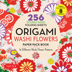 Origami Washi Flowers Paper Pack Book: 256 Double-Sided Folding Sheets (Includes Instructions for 8 Models)