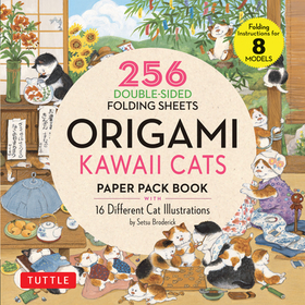 Origami Kawaii Cats Paper Pack Book: 256 Double-Sided Folding Sheets (Includes Instructions for 8 Models)