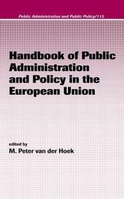 Handbook of Public Administration and Policy in the European Union