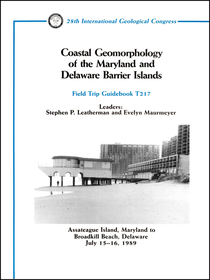 Coastal Geomorphology of the Maryland and Delaware Barrier Islands: Assateague Island, Maryland to Broadkill Beach, Delaware, July 15 - 16, 1989