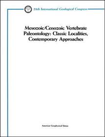 Mesozoic / Cenozoic Vertebrate Paleontology: Classic Localities, Contemporary Approaches: Salt Lake City, Utah to Billings, Montana, July 19 - 27, 1989