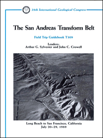 The San Andreas Transform Belt: Long Beach to San Francisco, California, July 20 - 29, 1989