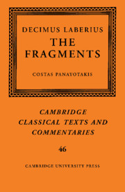 Decimus Laberius: The Fragments