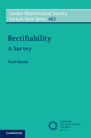 Rectifiability: A Survey Rectifiability: A Survey