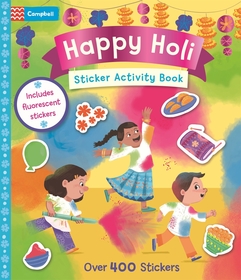 Happy Holi Sticker Activity Book: With over 400 stickers