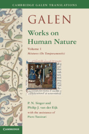Galen: Works on Human Nature: Volume 1, Mixtures (De Temperamentis)