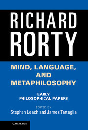 Mind, Language, and Metaphilosophy: Early Philosophical Papers Mind, Language, and Metaphilosophy: Early Philosophical Papers