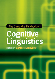 The Cambridge Handbook of Cognitive Linguistics