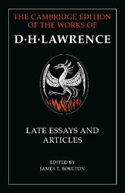 D. H. Lawrence: Late Essays and Articles D. H. Lawrence: Late Essays and Articles