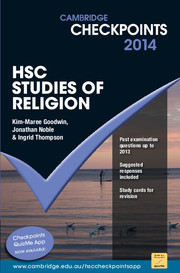 Cambridge Checkpoints HSC Studies of Religion 2014 Cambridge Checkpoints HSC Studies of Religion 2014