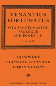 Venantius Fortunatus: Vita Sancti MartiniPrologue and Books I-II
