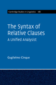 The Syntax of Relative Clauses: A Unified Analysis