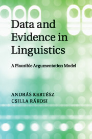 Data and Evidence in Linguistics: A Plausible Argumentation Model