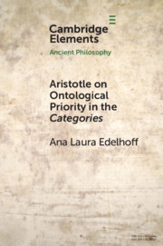 Aristotle on Ontological Priority in the Categories Aristotle on Ontological Priority in the Categories