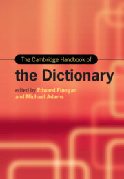 The Cambridge Handbook of the Dictionary The Cambridge Handbook of the Dictionary