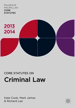 Core Statutes on Criminal Law 2013-14