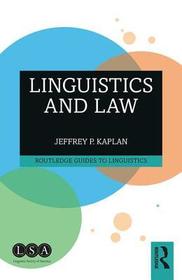 Linguistics and Law Linguistics and Law