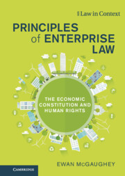 Principles of Enterprise Law: The Economic Constitution and Human Rights