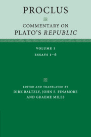 Proclus: Commentary on Plato's Republic: Volume 1