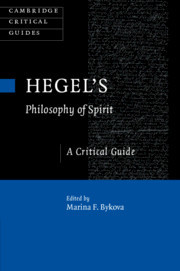 Hegel's Philosophy of Spirit: A Critical Guide