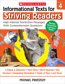 Informational Texts for Striving Readers: Grade 4: High-Interest Nonfiction Passages with Comprehension Questions