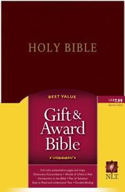 Gift and Award Bible-Nlt: New Living Translation, Burgundy Leather, Gift and Award Edition