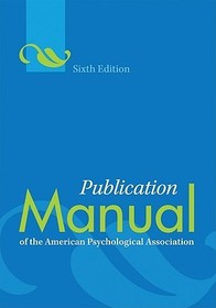Publication Manual of the American Psychological Association?