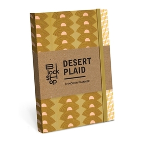 From the Block Shop Studio: Desert Plaid 17-Month Planner: Desert Plaid 17-Month Planner