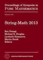 String–Math 2013: Conference June 17-21, 2013 Simons Center for Geometry and Physics, Stony Brook, Ny