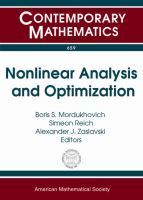 Nonlinear Analysis and Optimization Nonlinear Analysis and Optimization