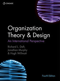 Organization Theory & Design: An International Perspective