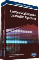 Handbook of Research on Emergent Applications of Optimization Algorithms