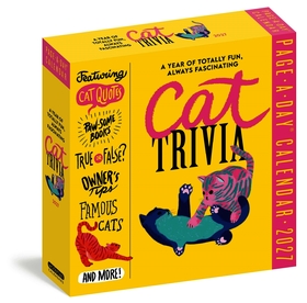 Cat Trivia Page-A-Day® Calendar 2027: Cat Quotes, Paw-some Books, True or False, Owner's Tips, Famous Cats, Know Your Breeds, and More!