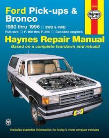 Ford Full-Size Pickups and Bronco, 1980-1996: 1980 Thru 1996