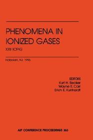 International Conference on Phenomena in Ionized Gases: Proceedings XXII Int. Conference, Stevens Institute of Technology, July 1995