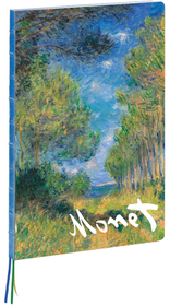 Teneues - A4 Notebook: Pine Tree Path by Claude Monet, Hardcover - 230 Dot-Grid Pages with Exposed Lay Flat Binding, Three Ribbon Markers: Large Forma Teneues - A4 Notebook: Pine Tree Path by Claude Monet, Hardcover - 230 Dot-Grid Pages with Exposed Lay Flat Binding, Three Ribbon Markers: Large Forma