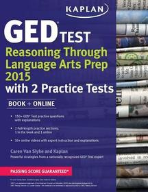 Kaplan GED Test Reasoning Through Language Arts Prep 2015: Book + Online