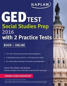 Kaplan GED(R) Test Social Studies Prep 2016: Book + Online