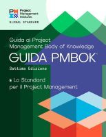 A Guide to the Project Management Body of Knowledge (PMBOK? Guide) ? Seventh Edition and The Standard for Project Management (ITALIAN)