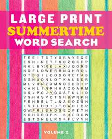 Large Print Summer Fun Word Search