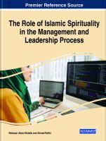 The Role of Islamic Spirituality in the Management and Leadership Process
