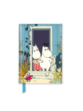 Moomins on the Riviera (Foiled Pocket Journal): Unser hochwertiges, liniertes Blankbook mit festem, künstlerisch geprägtem Einband und Magnetverschluss